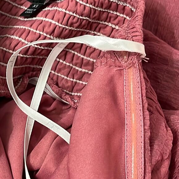 NWT Lulus Airy Aura Rusty Rose Strapless Ruffled High-Low Dress Size XS - Picture 6 of 13